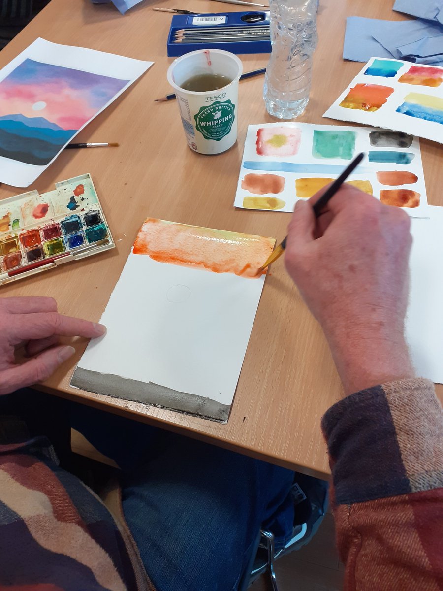 CaerphillyLib's tweet photo. Am ddigwyddiad gwych-Cyflwyniad i Neintion Dyfrlliw!Diolch pawb.
What a great event-An Introduction to watercolour painting!Thanks everyone.
😃☕️🎨
#welshlibraries
#llyfrgelloeddcymru
#LivingWellinWales
#PlacesToConnect
@CaerphillyCBC
@CaerphillyLibs https://t.co/JMAFN7V1H6