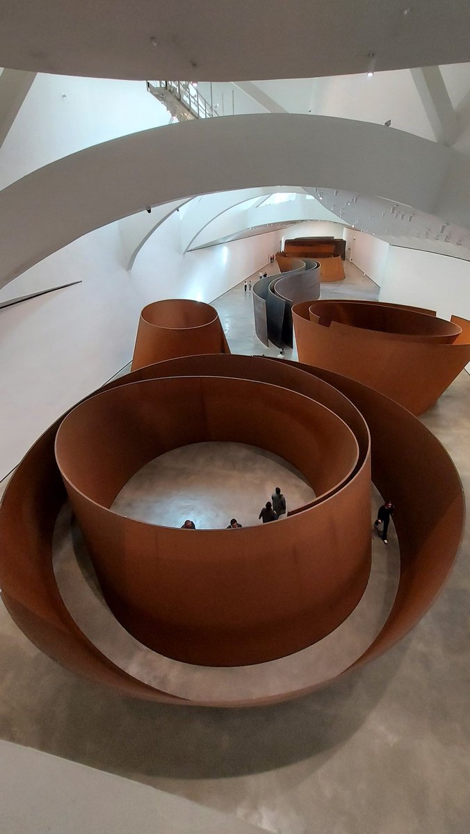 Visit to Guggenheim in Bilbao today.  Really intersting place but at times art is in the eye of beholder I think. 😏
