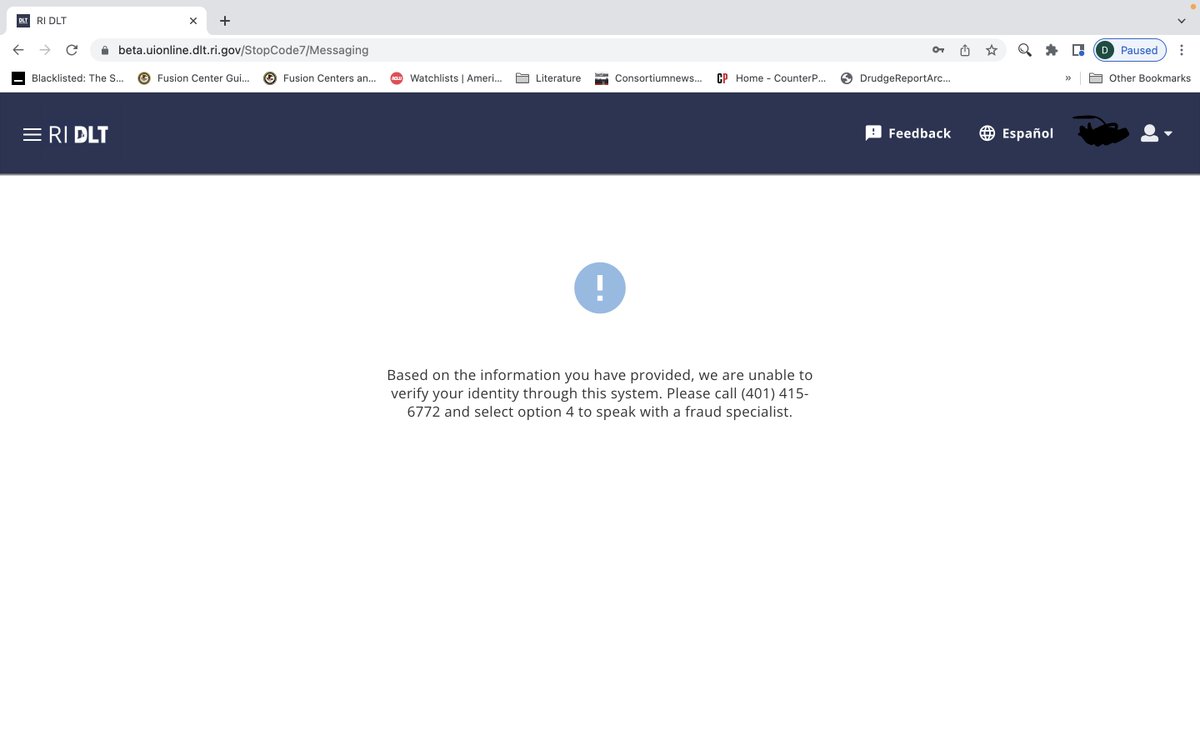 TheRhodeReport's tweet image. The usual for a #TargetedIndividual. The 1st is from my unemployment insurance acct. from my state's Dept. of Labor and Training, in which my funds have been held up for a month now pending adjudication. I haven't collected unemployment in over 25 years. Then my Instagram acct.