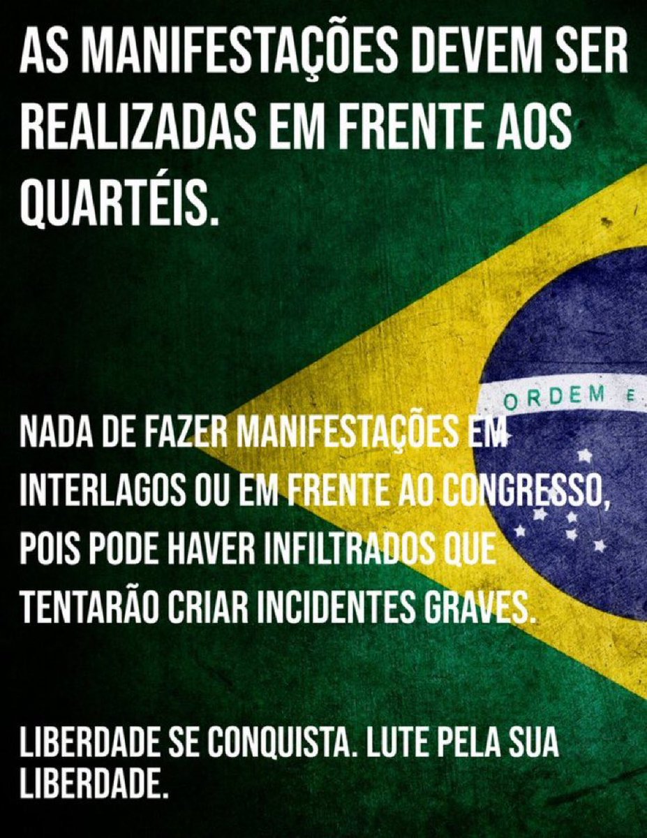 FIQUEM NOS QGS MILITARES #Brasil #Eleicoes2022 #Lula #Bolsonaro #SOSFFAA #Fraude #brazilwassotolen  #manifestacao #Brasilia #BrasilianSprings #CongressoCovarde  #Goias