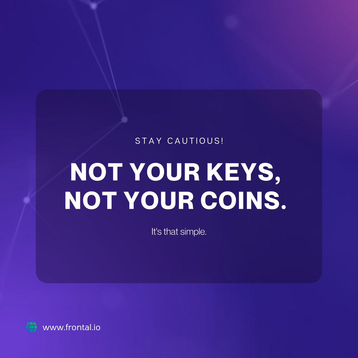 frontalsecurity's tweet photo. In light of another exchange meltdown, "Not your keys, Not your coins" is again relevant.

A really tragic day for the crypto industry as @FTX_Official melts down in the most devastating way possible.

#FTX #FTXCRASH #FTXbankruptcy #Selfcustody #crypto #hack #cefi #binance https://t.co/0j32DukXNO