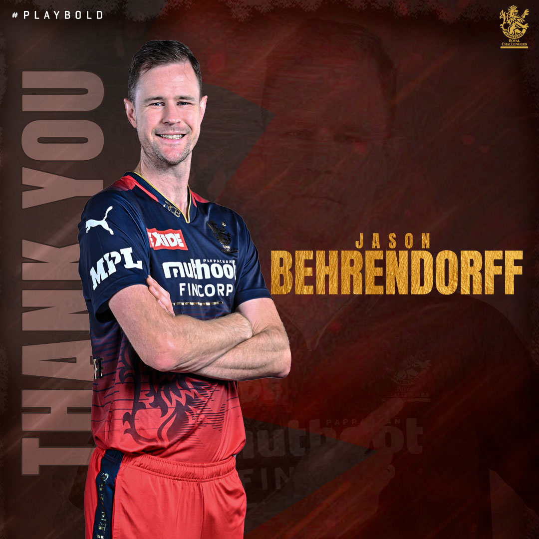 RCBTweets's tweet photo. Wishing @JDorff5 the best of luck as he joins the Mumbai Indians for the upcoming IPL season. 🤝

#PlayBold #WeAreChallengers #IPL2023 #Trade https://t.co/vDVxpY45Ds