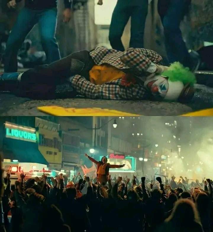 الطفل الذي لم تحضتنه القريه، سيعود ذات يوم ليحرقها ويشعر بدفئها
🎞 The joker (2019)