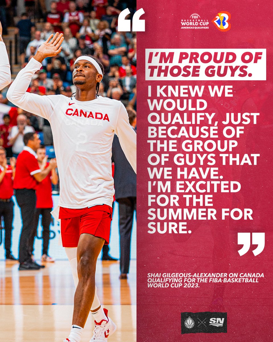 CanBball's tweet photo. One Team 🇨🇦

#FIBAWCQ | @Sportsnet https://t.co/WZP0Ze48bZ