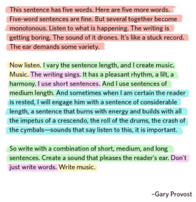 cxsteam15's tweet photo. A reminder of what every writer should be considering. https://t.co/IVvgjCp9b0