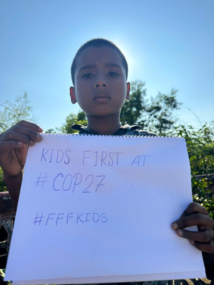 Dear Global leaders, Please take climate action to save our future.

#COP27       #KidsFirst #ClimateActionNow #PeopleNotProfit #LossAndDamage #FFFKids <a href="/fffasiankids/">Fridays For Future Asian kids</a> <a href="/fffus_kids/">Fridays For Future Kids</a>