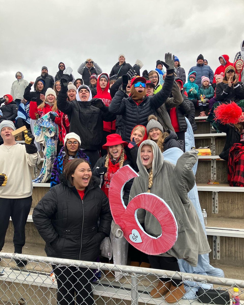 BishopDuBourg's tweet photo. The rowdy crowd was in full force today for our boys soccer team who WON 3-0! ⚽️ https://t.co/0caPW1EU57