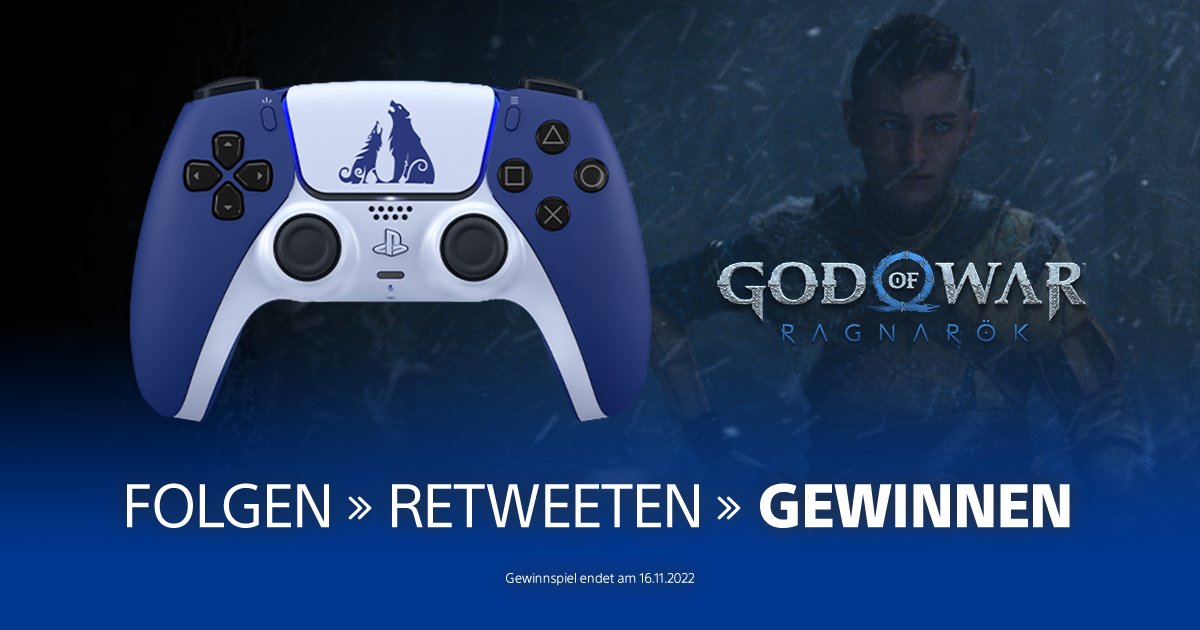 Wir verlosen ein Exemplar des DualSense Wireless-Controllers – Limited Edition: #GodofWar Ragnarök. Viel Glück! TNB: play.st/3ErKRlq #PS5