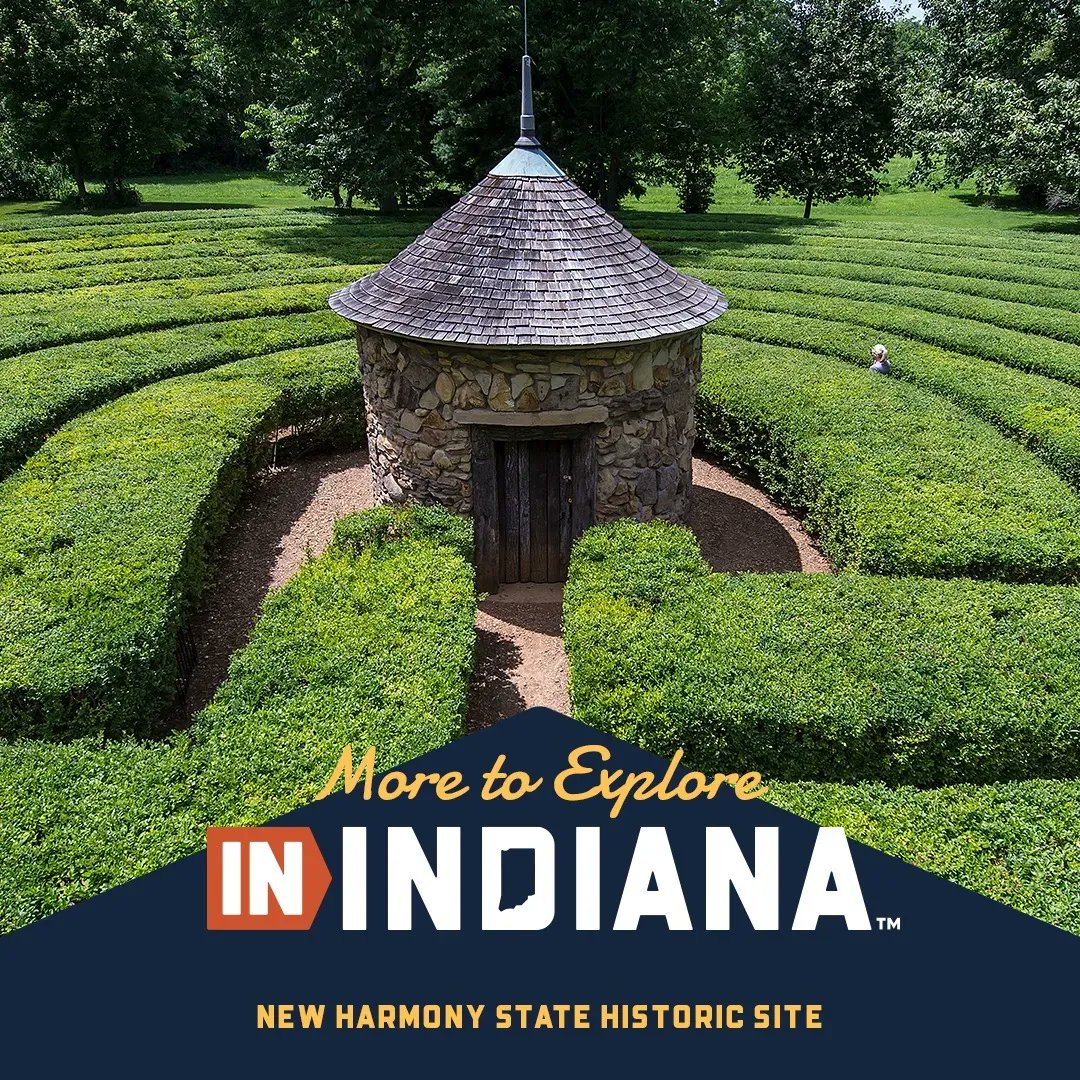 IndianaMuseum's tweet photo. Discover the stories of two groups who set out to build utopian societies during the 19th century right here in Indiana during a visit to #NewHarmony State Historic Site! Plan your visit: https://t.co/WbEgyfPRH7 #IndianaExplored #VisitIndiana https://t.co/bkjSXvklCP