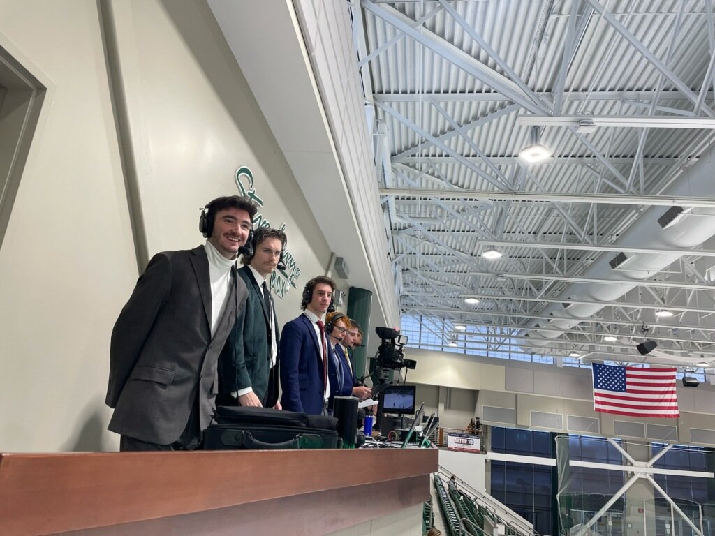 You might notice an extra face on our crew today- we are pumped to have Oswego State's very own Ryan Dickinson on the call with us today!