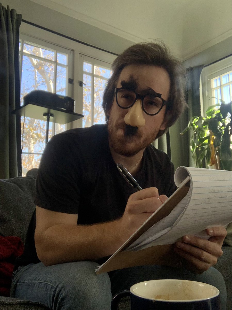 OrderInMcCourt's tweet image. AND WE’RE OFF! Got lots of ideas (and coffee) brewing for @kcrw ‘s 10th Annual #RadioRace 

I’d tell you what’s on this notepad, but….. #IYKYK