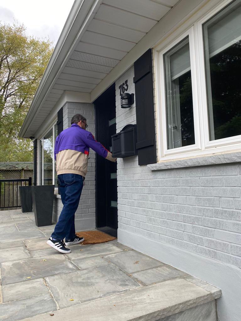 OmarAlghabra's tweet photo. I went door knocking in Mississauga-Lakeshore and spoke with many residents about the upcoming by-election on December 12th. Everyone knew @SousaCharles and are ready to have him as their strong voice in Ottawa. #VoteSousa https://t.co/RXnt5vUGo7