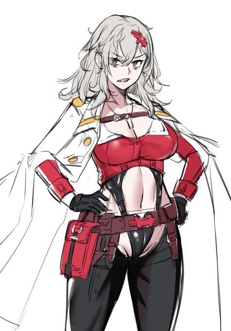 ワシ完全復活!したので
股までの頭身をちょっと縮めるのとユルハさん描く練習も兼ねたrkgk
カウンターズのメンバー以外だと結構推しに近い位置にいるかも 