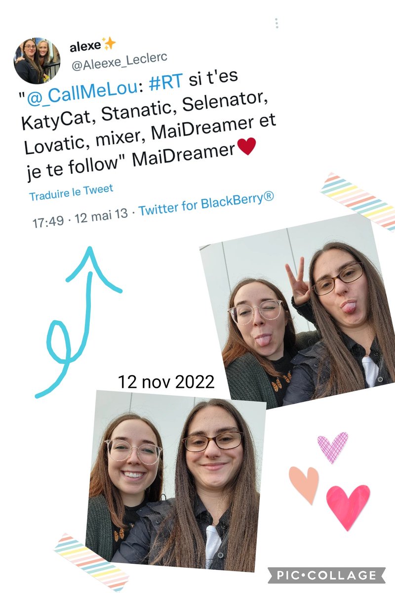 Aleexe_Leclerc's tweet photo. D'un simple tweet... à une amitié qui dure depuis presque 10 ans! Merci @MarieMaiReal #MaiDreamer 🥰 Et aujourd'hui, une première rencontre "en vrai", enfin! 💗 @purplepiinksky https://t.co/pW1EFZlj7I
