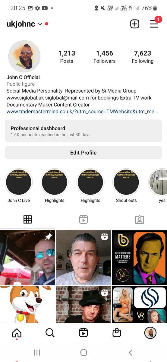 Follow me on Instagram for great content coming