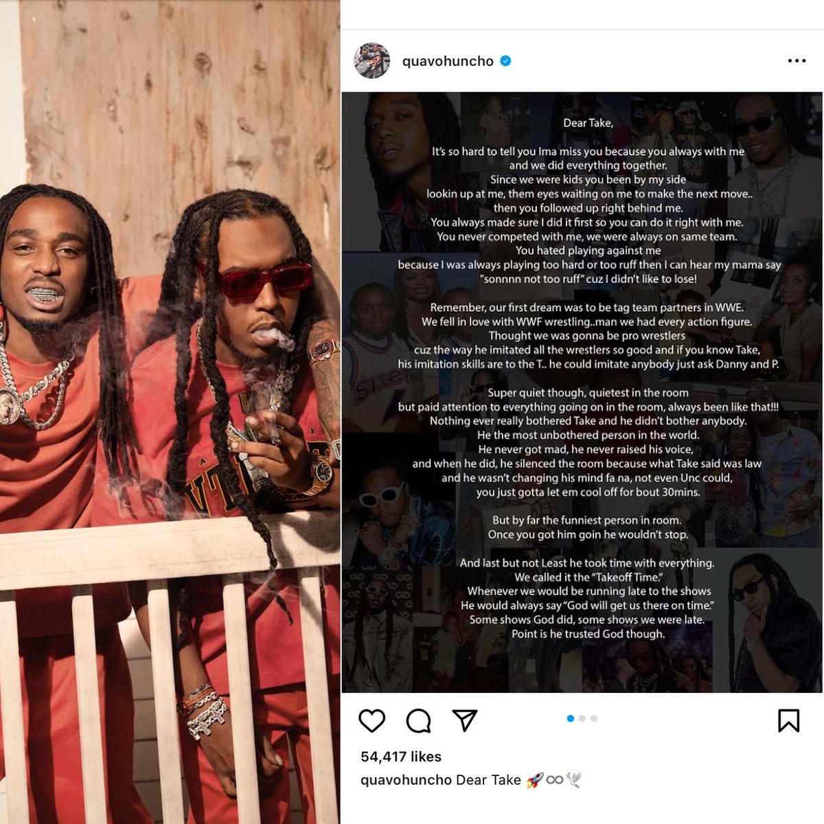 truucft's tweet photo. #Quavo Speaks on #TakeOff 💔 #riptakeoff https://t.co/bJHbORrOWC