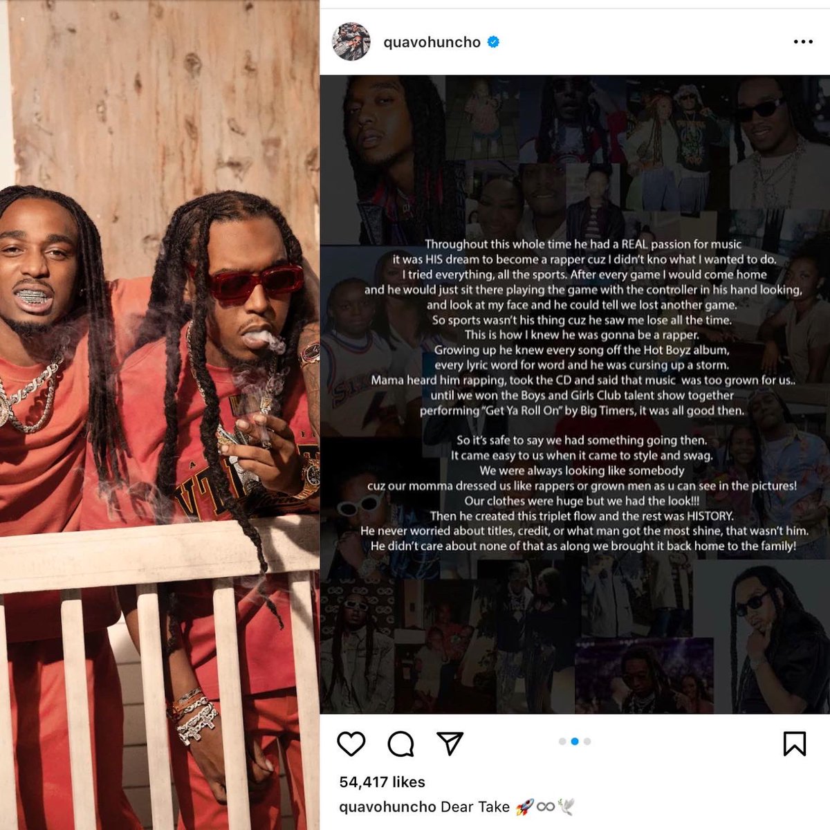 truucft's tweet photo. #Quavo Speaks on #TakeOff 💔 #riptakeoff https://t.co/bJHbORrOWC