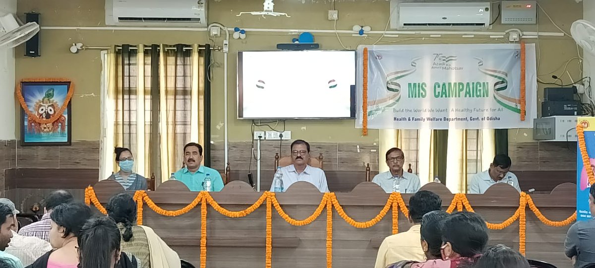NHMBhadrak's tweet photo. @nhmodisha @DM_Bhadrak #MIS &amp; #SAANSCampaign Launching and Orientation program of One month long MIS Campaign &amp; Three months campaign period for awareness and prevention of pneumonia under SAANS  organised today at DHH conference Hall under the guidance of CDM&amp;PHO, Bhadrak. https://t.co/Is8fnXeVtx