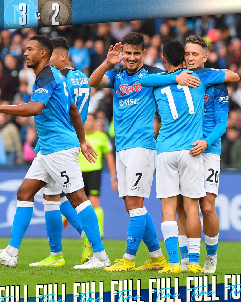 Official SSC Napoli on Twitter: "FINITAAAA 95’ | #NapoliUdinese 3-2 💙 # ...