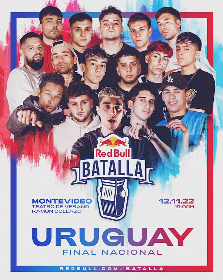 FreeRapUY's tweet photo. ¡Hoy!

A partir de las 19:00hs tendremos una nueva final de #RedBullBatalla 🇺🇾

Naicen y Hammer van en busca del Bicampeonato, lo podrán lograr? Habra nuevo campeón?

Dejen en los comentarios 👇

#Uruguayestaenlacasa #Replicauy #RedBullBatalla https://t.co/HMWwjVHFea