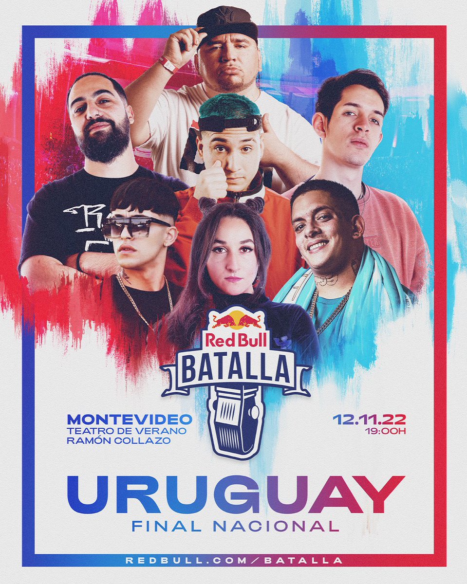 FreeRapUY's tweet photo. ¡Hoy!

A partir de las 19:00hs tendremos una nueva final de #RedBullBatalla 🇺🇾

Naicen y Hammer van en busca del Bicampeonato, lo podrán lograr? Habra nuevo campeón?

Dejen en los comentarios 👇

#Uruguayestaenlacasa #Replicauy #RedBullBatalla https://t.co/HMWwjVHFea