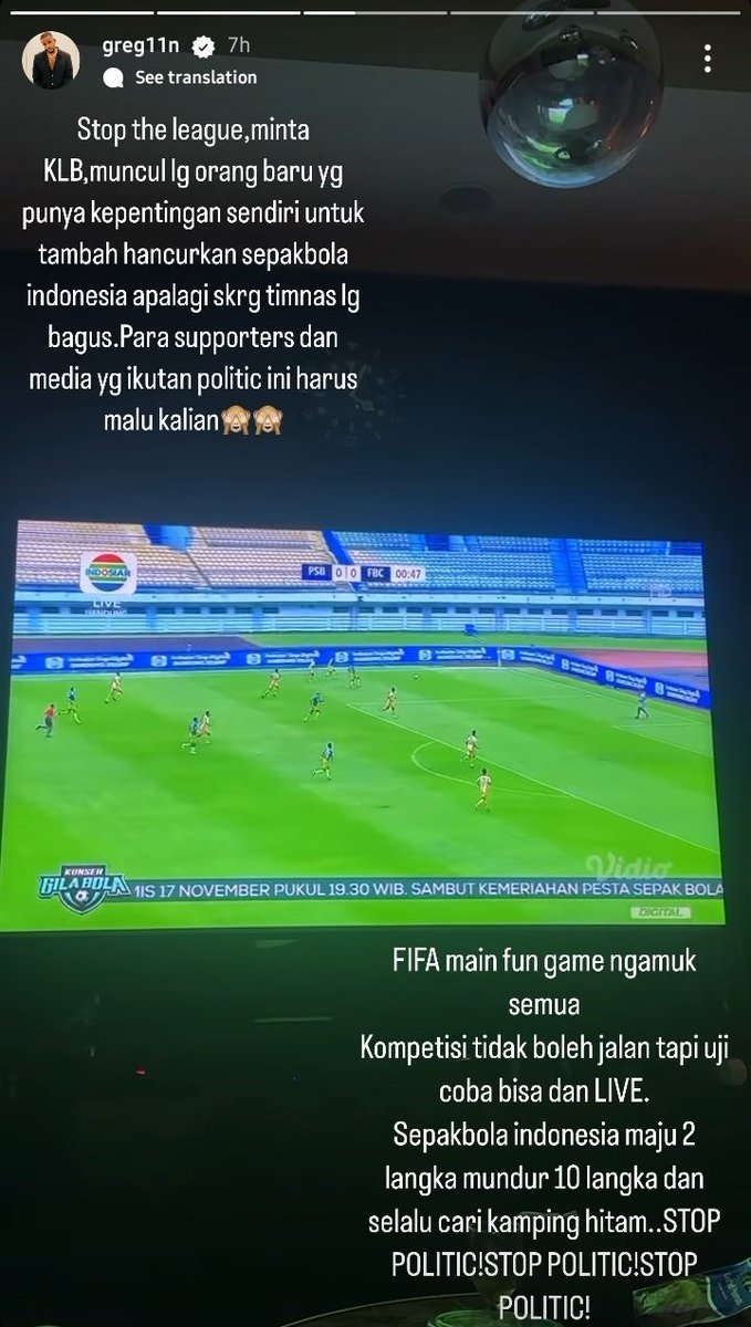indosupporter's tweet photo. Greg Nwokolo

👀 https://t.co/pYvWvfO9bh
