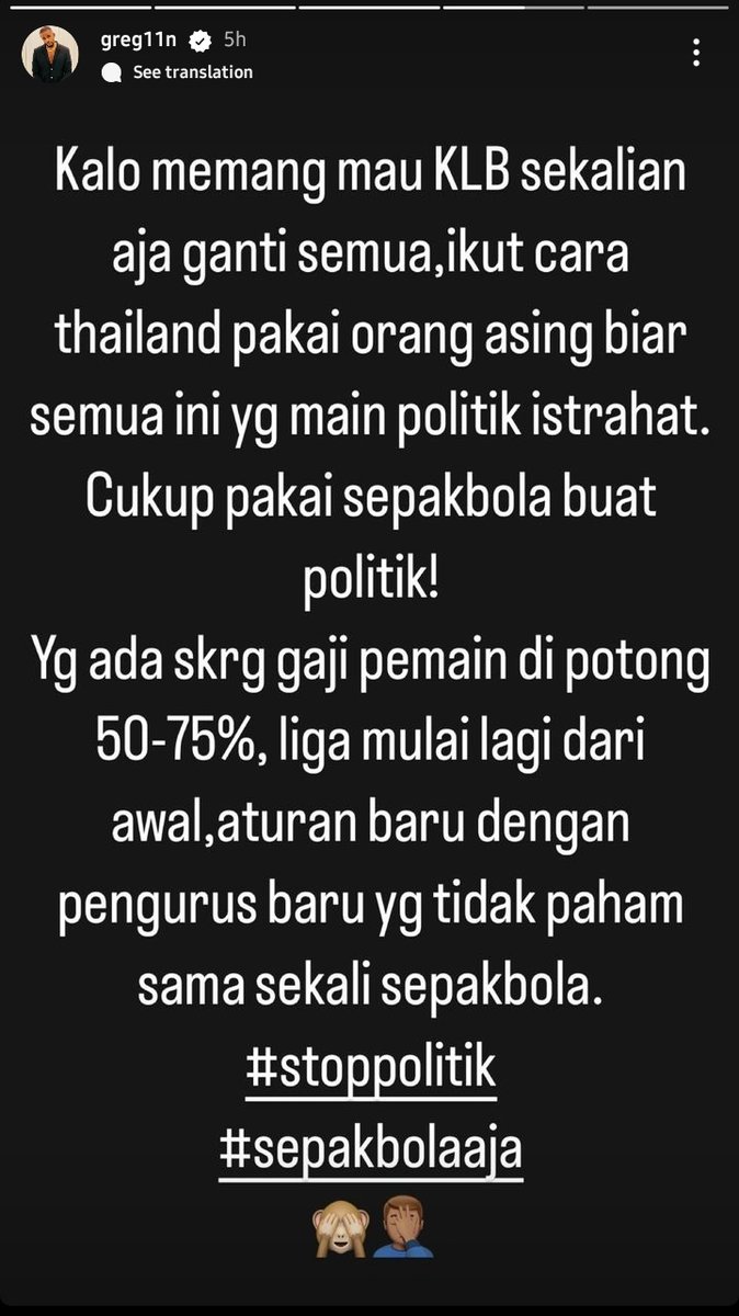 indosupporter's tweet photo. Greg Nwokolo

👀 https://t.co/pYvWvfO9bh