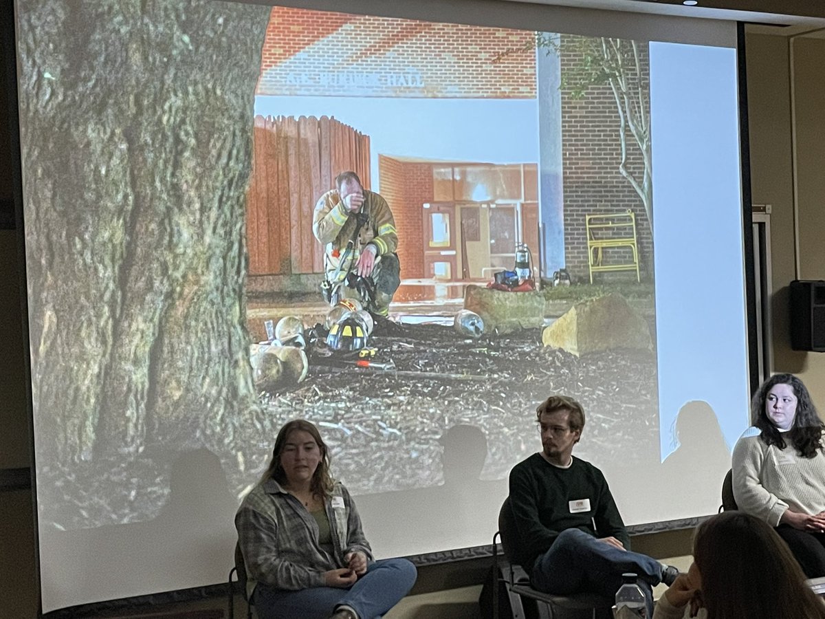 Madison Ogle talks about her breaking news coverage of a fire on the UCA campus earlier this year at our fall conference. It’s been a few years since we’ve been in a college newsroom so thank you <a href="/UCAEcho/">UCA The Echo</a> staffers for sharing photos and stories with us.