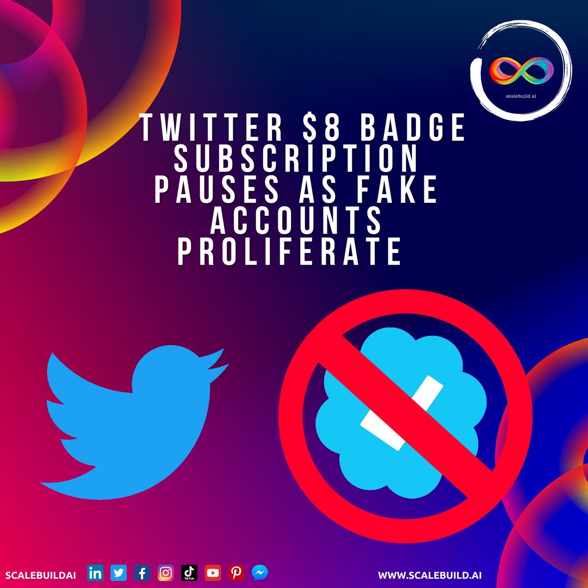 scalebuildai's tweet photo. Twitter is struggling with fake accounts as it previously introduced the $8 subscription plan which allowed anyone with the subscription to be a verified user.
.
.
.
#Twitter #Twitterbluetick #Twitterverify #Twitterverified #Angular #JavaScript #HTML #twitme https://t.co/ZAWEYDs8pJ