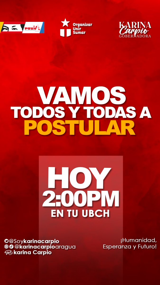 DelRealidades's tweet photo. #12Nov #OrganizarUnirSumar para triunfar
La cita es a partir de las 2.00 de la tarde 📝
La militancia del #PSUV participa en las asambleas de #UBCH para la postulación de los equipos políticos estadales, municipales y parroquiales.
#Aragua @ColectivoVive @ComunasVE_ https://t.co/IqxMVYzWTa