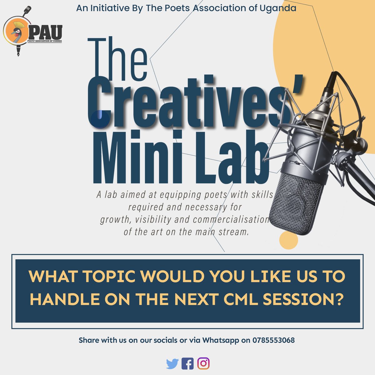 We would love to plan some sessions with you.

Please let us know what topics you would like us to handle.

If you can, also tag someone well informed about the topics and we shall reach out to them.

#TheCML