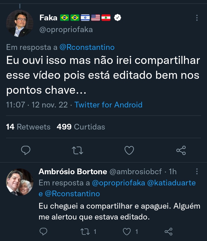 desmentindobozo's tweet photo. O @RConstantino conseguiu chegar em um novo patamar. Divulgou um vídeo do @AndreJanonesAdv claramente editado pra espalhar fake news sobre ele, que até um investigado pelo Xandão por supostamente financiar fake news, não embarcou na lorota 🤡 https://t.co/F0R5SAD3mH