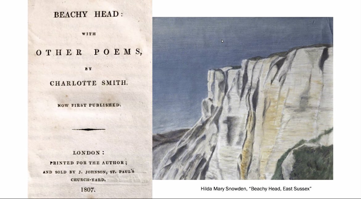 emi_rowe's tweet photo. Finally, Ella Mershon (from the amazing @NCL_English) gives our symposium’s keynote on geology in Charlotte Smith’s Beachy Head #BSLSWS2022 https://t.co/5VevEMkKIe