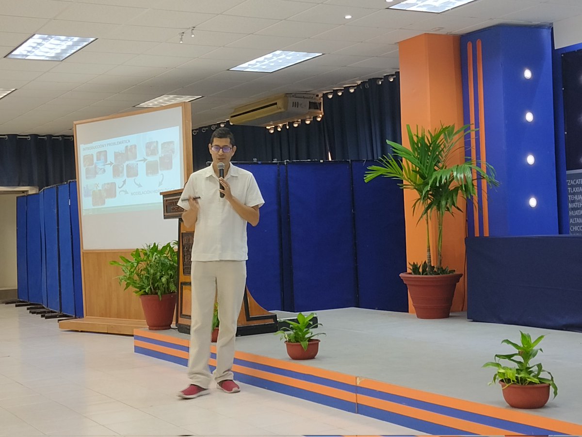 Da inicio la conferencia Modelación de Inundaciones por eventos Hidrometeorológicos, dentro del marco del XVI Encuentro de Egresados y V Encuentro de  Jubilados. 
<a href="/egresadostec/">Asociación de Egresados del ITCH, A.C.</a> <a href="/IT_Chetumal/">TecNM - Chetumal</a> <a href="/EcosurChetumal/">Ecosur Chetumal</a> <a href="/mapachestec/">@MAPACHESTec</a>