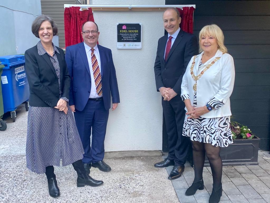 Real pleasure to officially re-open ⁦<a href="/EdelHouseCork/">Good Shepherd Cork</a>⁩ today.
 
Thank you for all you’ve done over 50 years providing emergency accommodation for women and children. Countless lives improved.