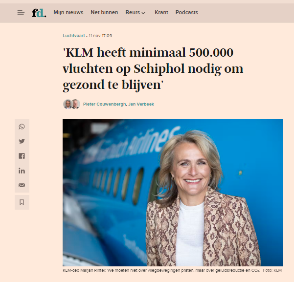 Tsja, laat Nederland nu minder dan 500.000 vluchten nodig hebben om gezond te blijven.