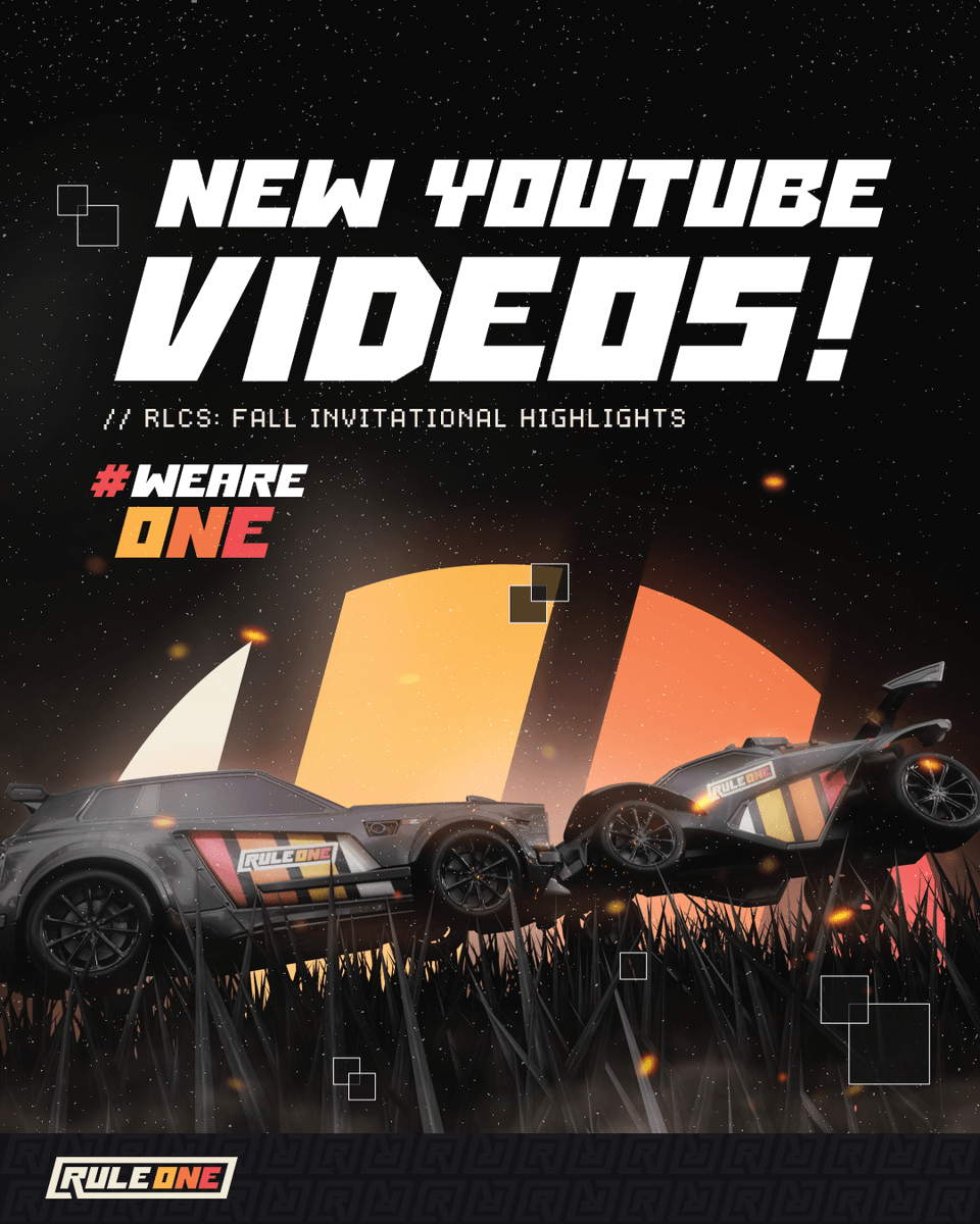 Rule One on Twitter: "NEW YOUTUBE 🟡🟠🔴 Did you our RLCS broadcast? Watch our Day 1 and Day 2 &amp; 3 RLCS Fall Invitational highlights over on our YouTube 👇 -