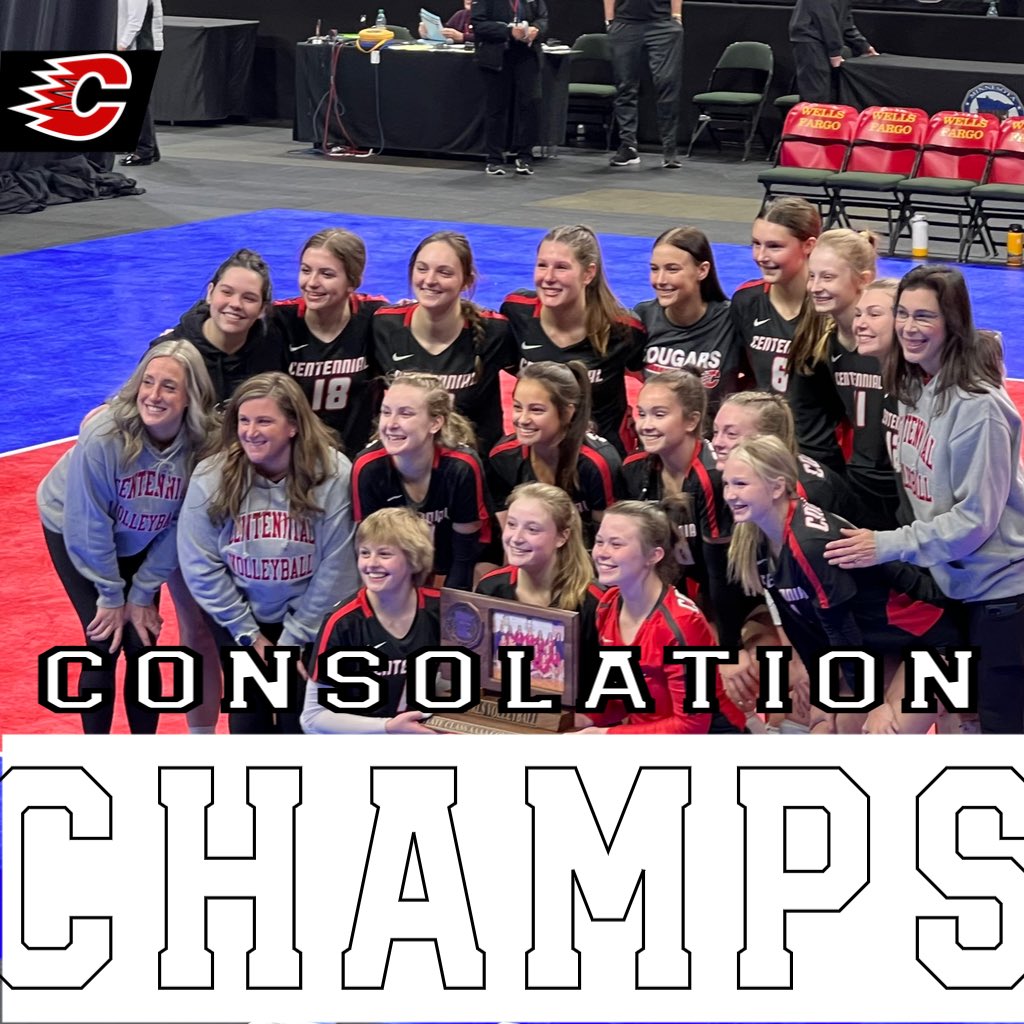 Congratulations <a href="/CentCougarVB/">Centennial Cougar Volleyball</a> - What a way to end a great season!