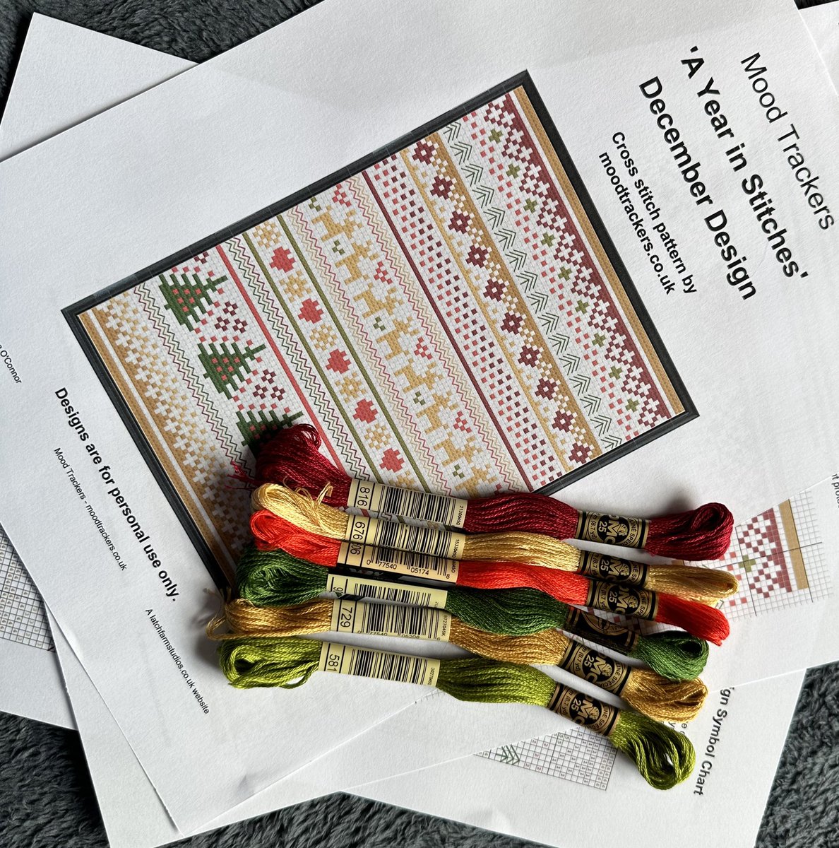 LatchFarmStudio's tweet image. New #Christmas design now available as my #December #MoodTracker design or to stitch for fun. Stitch one line a day for the month of December, watch your design grow as you take daily timeouts to #stitch. #christmascrossstitch #moodtracker #mindfulness #christmassampler #sampler