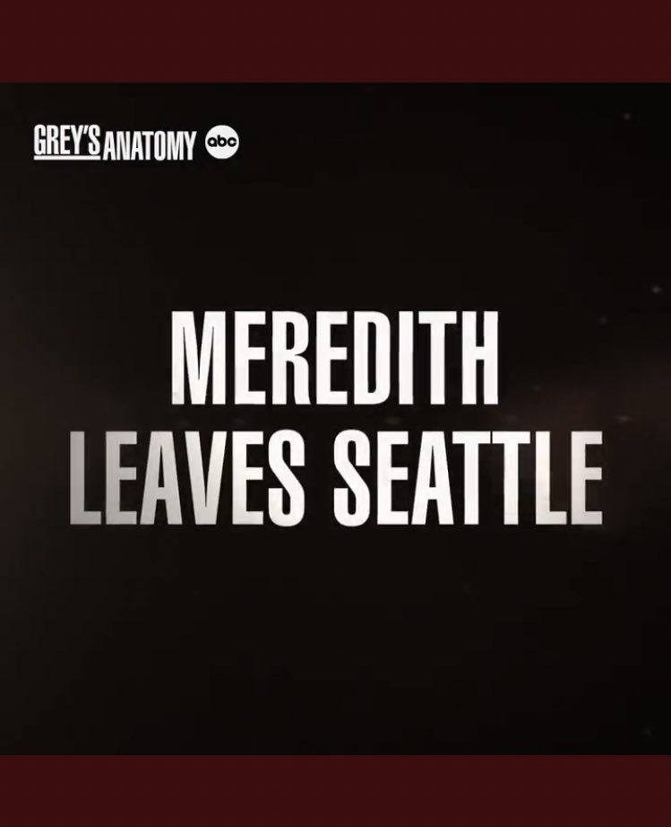 Grey’s Anatomy on Twitter "I CAN NOT ACCEPT THAT MEREDITH GREY IS