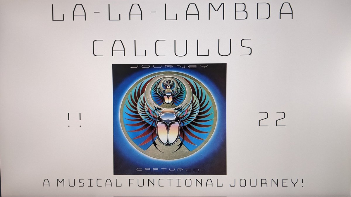 Anjana Vakil (@anjanavakil) on Twitter photo Sooo I went and made something very, very silly to share at <a href="/bangbangcon/">bangtan lightstick</a> today 🤓🎶🤘
Tune in to the livestream if you need some lambda-riffic musical nonsense in your day, in addition to a lot of great computing talks from lovely people ‼️ Sooo I went and made something very, very silly to share at <a href="/bangbangcon/">bangtan lightstick</a> today 🤓🎶🤘
Tune in to the livestream if you need some lambda-riffic musical nonsense in your day, in addition to a lot of great computing talks from lovely people ‼️