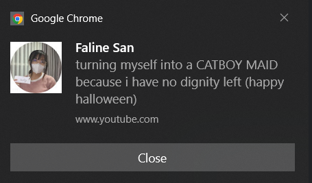 FilingCabinet_'s tweet image. Thank you for this lovely notification Google Chrome