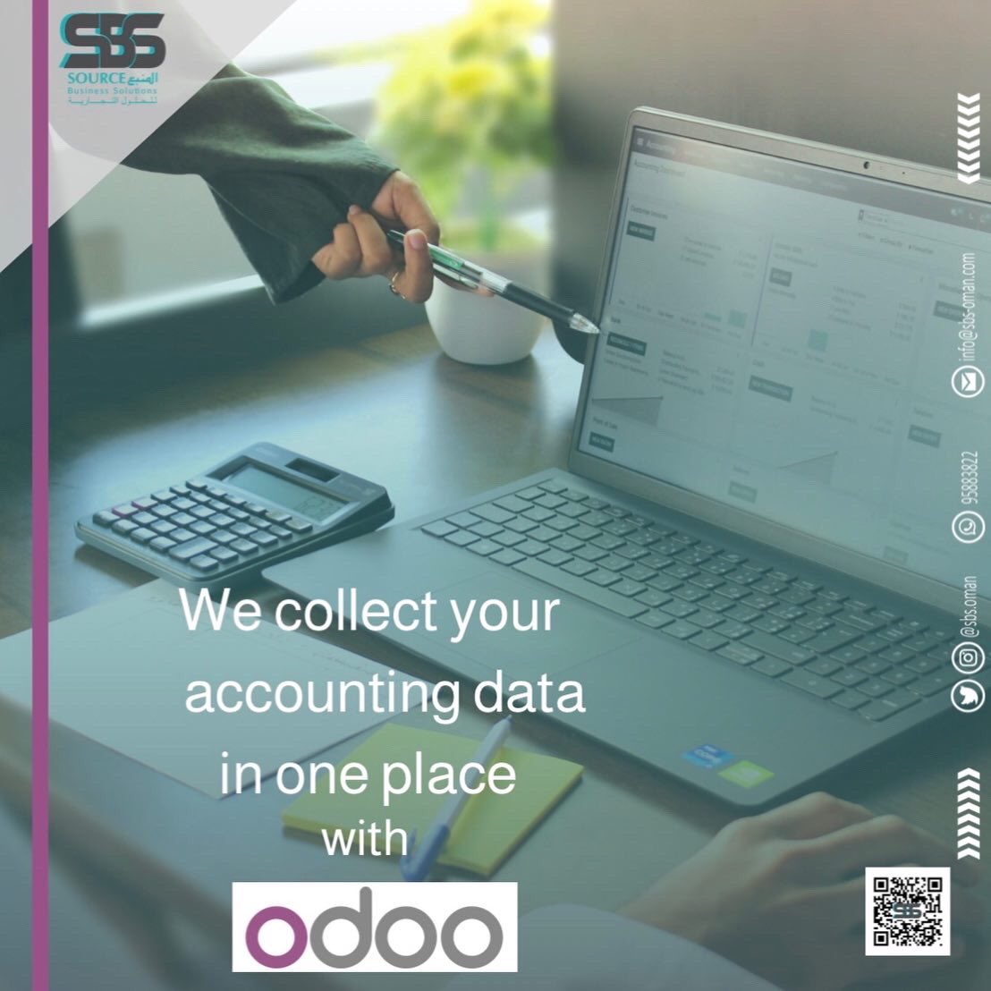 sbs_oman's tweet photo. نقوم بتجميع بياناتك المحاسبية في مكان واحد ! مع نظام Odoo

#نظام #معلومات #محاسبة #تجميع
#اودو #odoo #odoosystem #erp https://t.co/ECtZSpqgUY