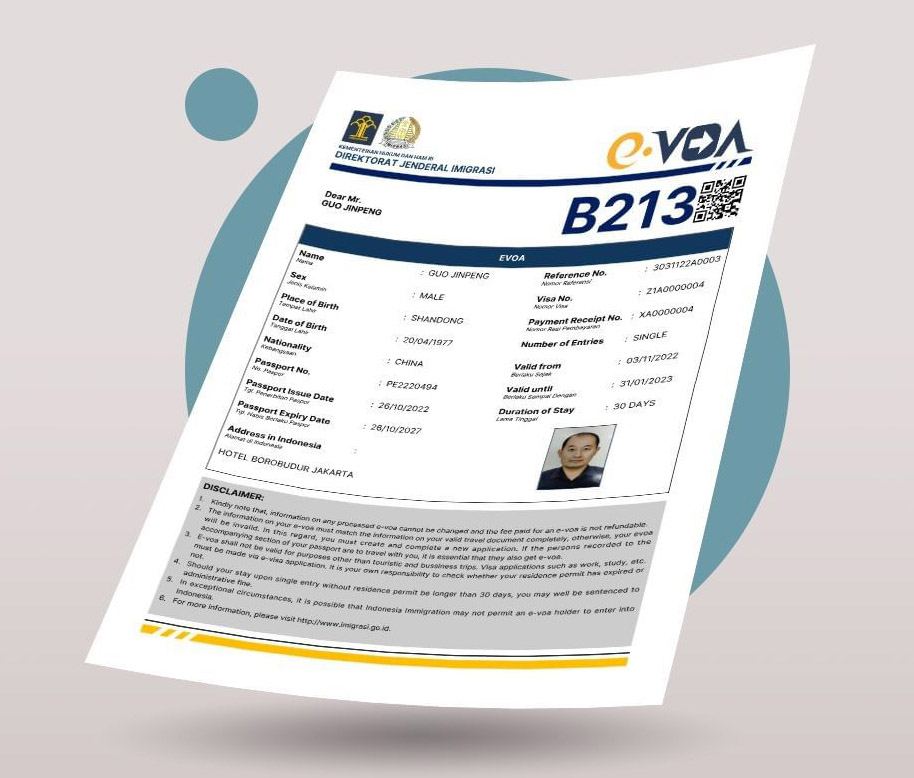 What is an Indonesia eVOA?