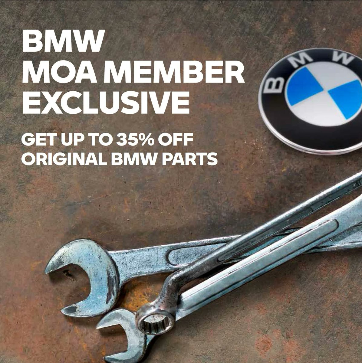 MOA members can get up to 35% off Original BMW Parts now through December 31! Find out more here and get to saving :) (If you're not a member already, it's easy to join - just follow the link.) #makelifearide

bmwmoa.org/news/619146/MO…