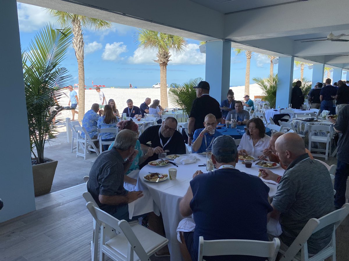 IAFC's tweet photo. Our thanks to @FirstNet for sponsoring today’s lunch at #VCOSSUN22 @IAFC_VCOS #GoingCoastal https://t.co/d8JZXLHMwe
