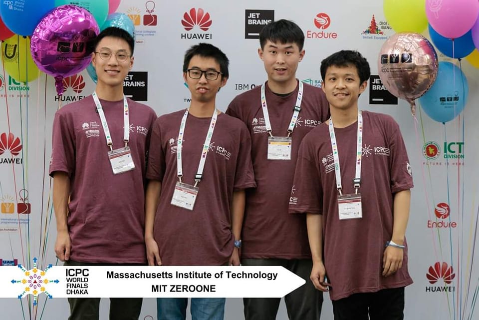 brightadmission's tweet image. ICPC World Champion
Gold Medalist
Regional Champion - North America
Massachusetts Institute of Technology
11 problems solved
First to solve Problem C - Fair Division
25 minutes
#Icpcwfdhaka
#Codingolympiadglobal
#CodingOlympiad
#EnglishOlympiad