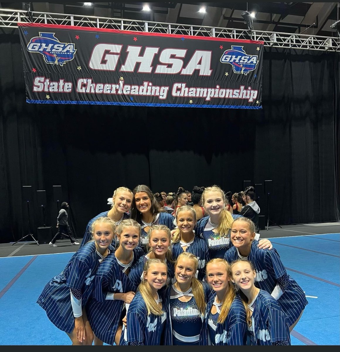 PaladinsFCS's tweet photo. Lady Paladins finish fourth in state at GHSA Cheerleading Championships! @FellowshipCS 
https://t.co/BhmANTi1tZ https://t.co/WYchB0bdzJ
