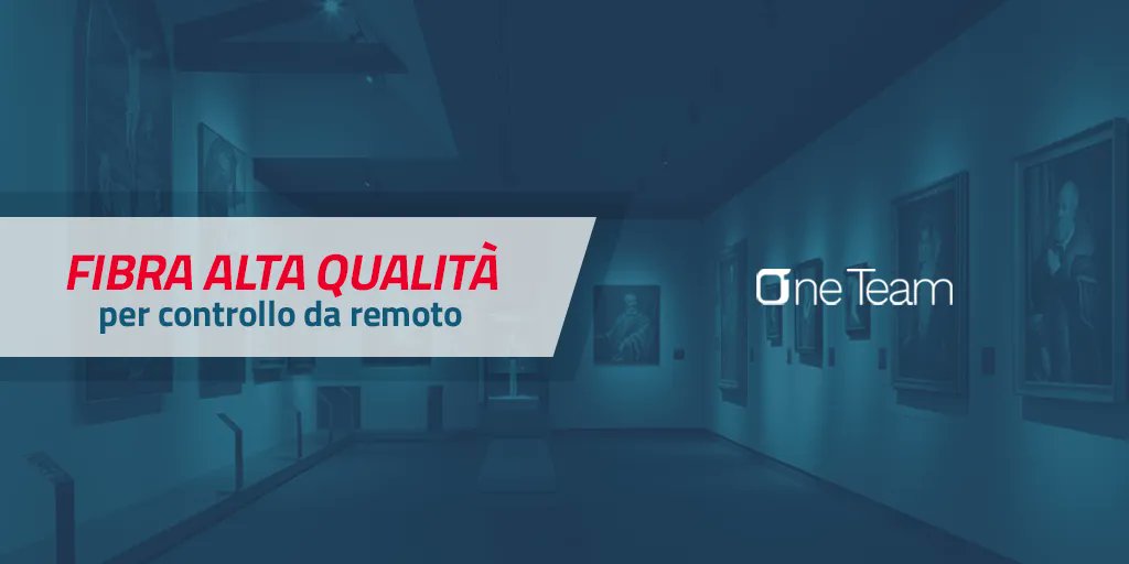 "Abbiamo rinnovato la nostra #strutturamuseale, installando un nuovo sistema all'avanguardia con la gestione da remoto della #videosorveglianza e #controlloaccessi. One Team ci ha seguito nello sviluppo rete dati in #fibra dedicata"
Per la tua #azienda affidati a noi, scrivici 📩