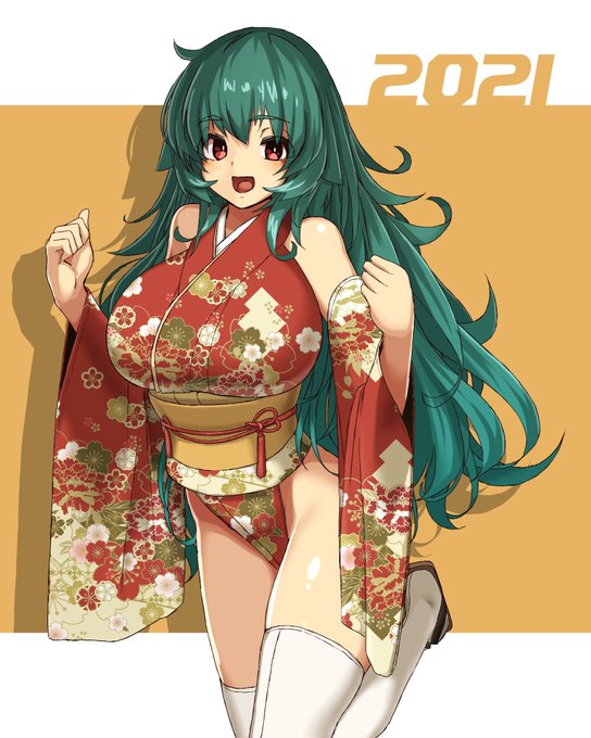 ハイレグ振袖また描きたひ 